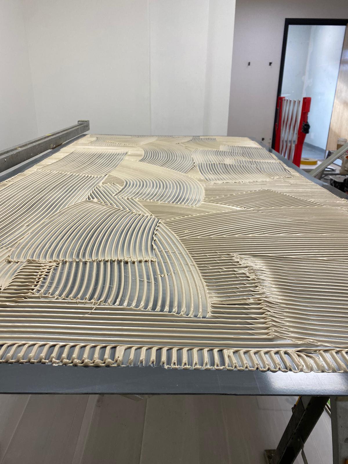 Preparation for Hygienic wall cladding